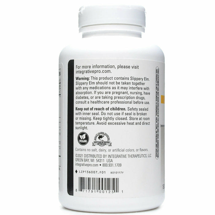 Integrative Therapeutics Similase Sensitive Stomach 180 vegetarian capsules suggested use label