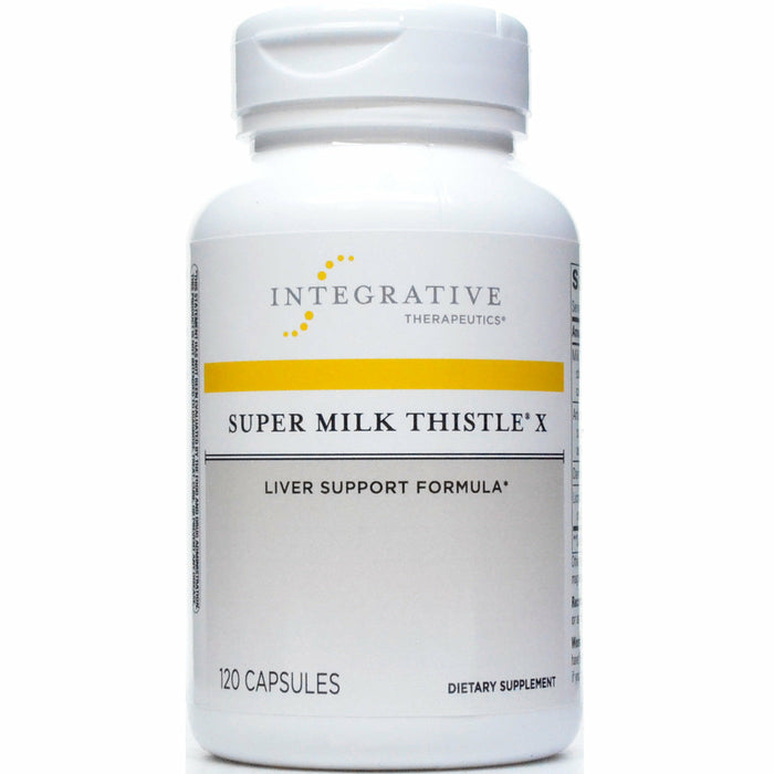 Integrative Therapeutics Super Milk Thistle X, 120 capsules, front of bottle