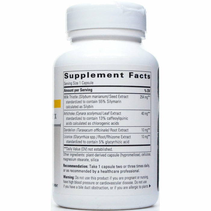 Integrative Therapeutics Super Milk Thistle X 120 capsules supplement facts label