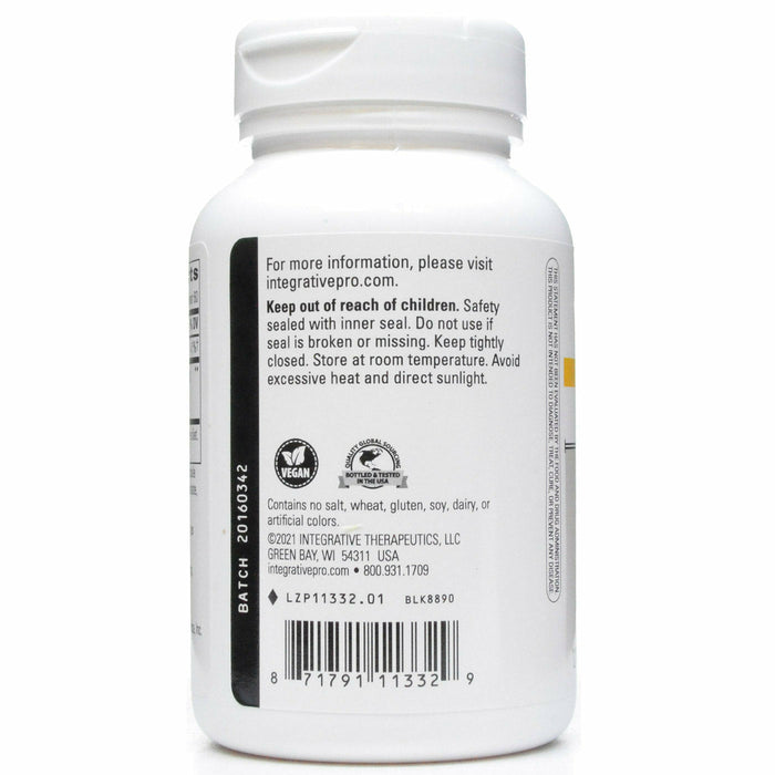 Integrative Therapeutics Theracurmin HP 600 mg 120 vegetarian capsules warnings label