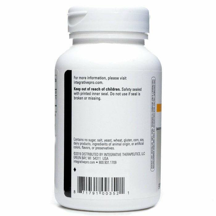 Integrative Therapeutics Tri-Magnesium 90 vegetarian capsules suggested use label