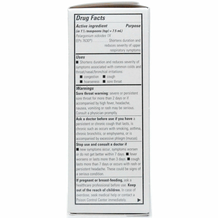 Integrative Therapeutics V Clear EPs 7630 Cherry 4 oz drug facts label