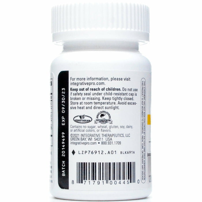 Integrative Therapeutics Vitamin D3 Chocolate 2000 IU 120 chewable tablets suggested use label