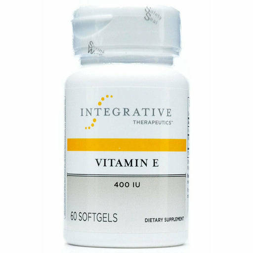 Integrative Therapeutics Vitamin E 400 IU, 60 softgels, front of bottle