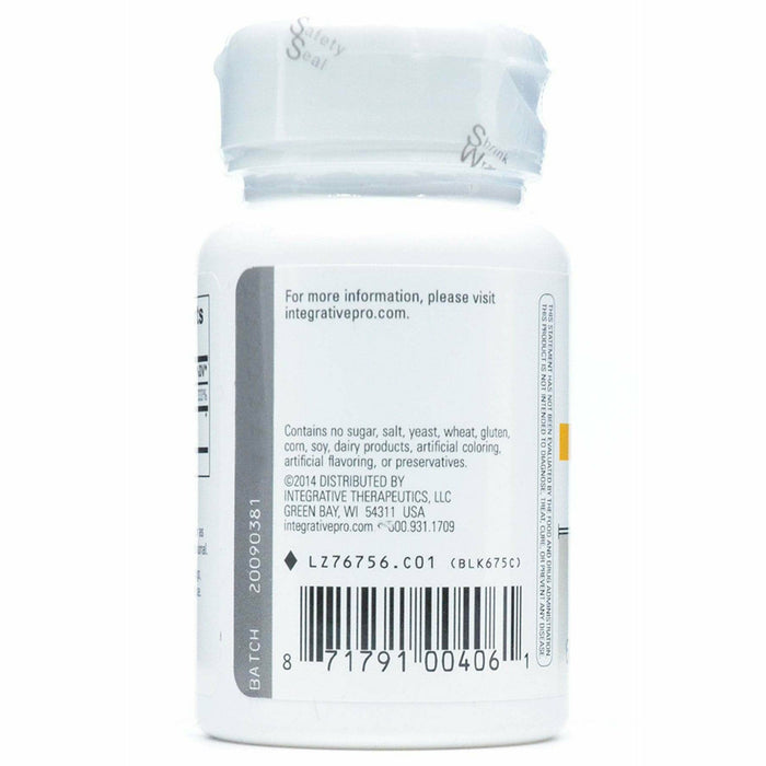 Integrative Therapeutics Vitamin E 400 IU 60 softgels suggested use label
