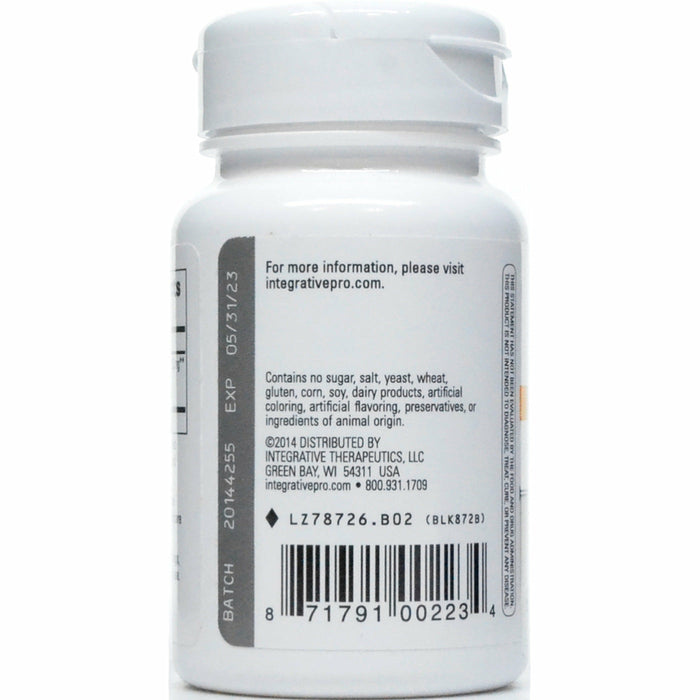 Integrative Therapeutics Vitex Extract 60 capsules suggested use label