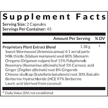 InterPlexus ProEnt2 Plus 90 capsules supplement facts label