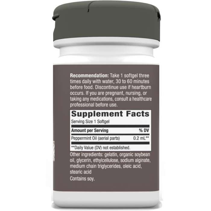 Pepogest 60 gels by Nature's Way Supplement Facts Label