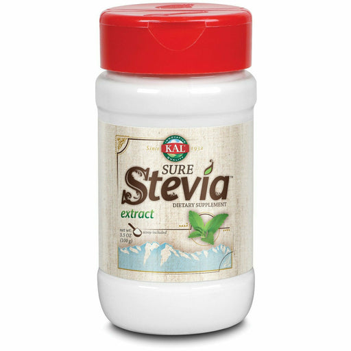 KAL Sure Stevia Extract, 3.5 oz, front of jar