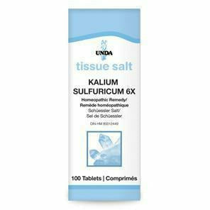 Kalium Sulfuricum 6X 100 tabs by Unda