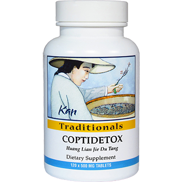 Kan Herbs Coptidetox, 120 tablets, front of bottle