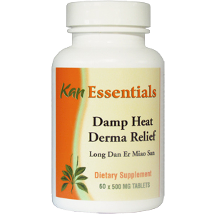 Kan Herbs Damp Heat Derma Relief, 60 tablets, front of bottle