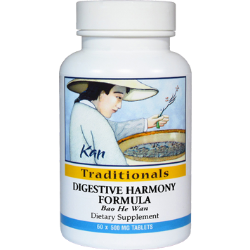 Kan Herbs Digestive Harmony Formula, 60 tablets, front of bottle
