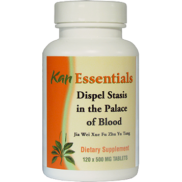 Kan Herbs Dispel Stasis in the Palace of Blood, 120 tablets, front of bottle