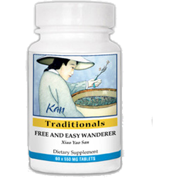 Kan Herbs Free and Easy Wanderer, 60 tablets, front of bottle