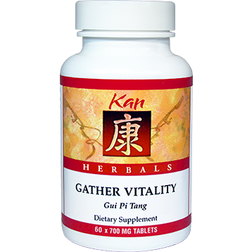 Kan Herbs Gather Vitality, 60 tablets, front of bottle