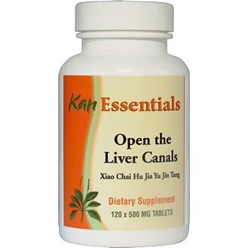 Kan Herbs Open the Liver Canals, 120 tablets, front of bottle