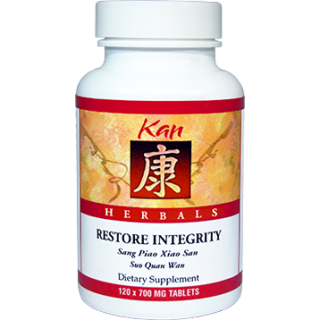 Kan Herbs Restore Integrity, 120 tablets, front of bottle
