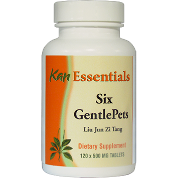 Kan Herbs Six GentlePets, 120 tablets, front of bottle