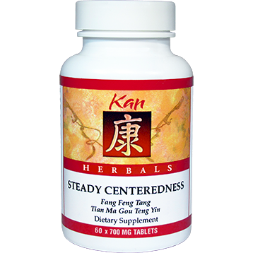 Kan Herbs Steady Centeredness, 60 tablets, front of bottle