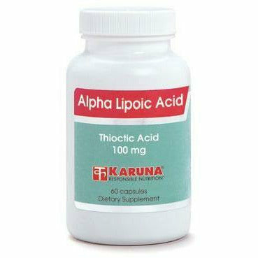 Karuna Alpha Lipoic Acid 100 mg, 60 capsules, front of bottle