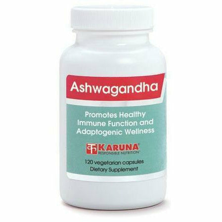 Karuna Ashwagandha Root 1200 mg, 120 capsules, front of bottle