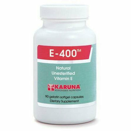Karuna E-400 400 IU, 90 softgels, front of bottle