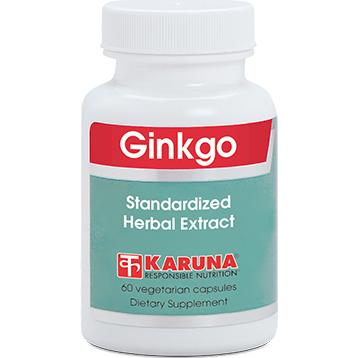 Karuna Ginkgo, 60 vegetarian capsules, front of bottle