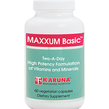 Karuna Maxxum Basic, 60 vegetarian capsules, front of bottle
