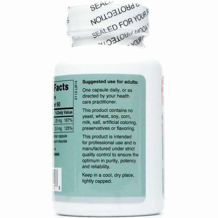 Karuna Zinc Picolinate Plus 60 capsules suggested use label