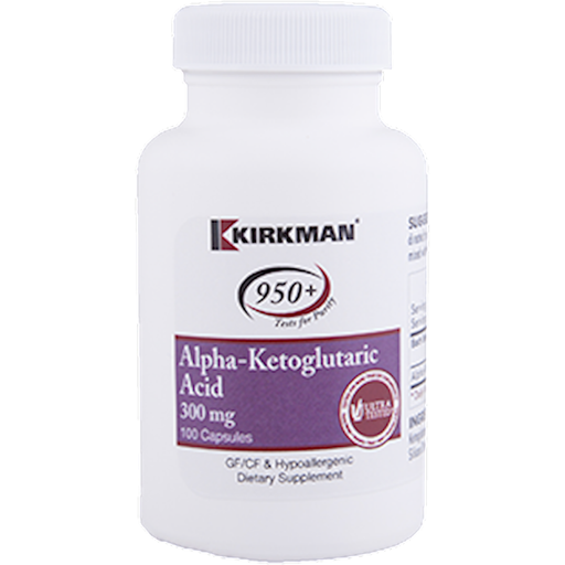 Kirkman Labs Alpha-Ketoglutaric Acid 300 mg, 100 capsules, front of bottle