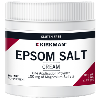 Kirkman Labs Epsom Salt Cream, 4 oz, front of jar