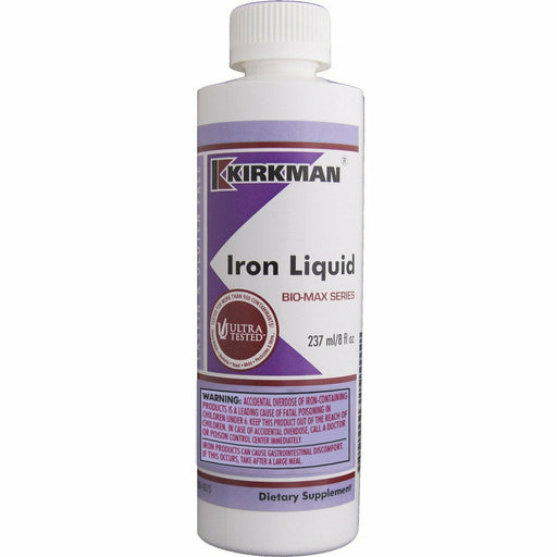 Kirkman Labs Iron Liquid, 8 fl oz, front of bottle