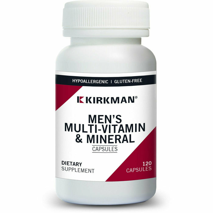 Kirkman Labs Men's Multi-Vitamin & Mineral, 120 capsules, front of bottle