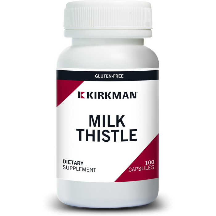 Kirkman Labs Milk Thistle, 100 capsules, front of bottle