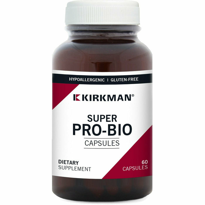 Kirkman Labs Super Pro-Bio 75 Billion, 60 capsules, front of bottle