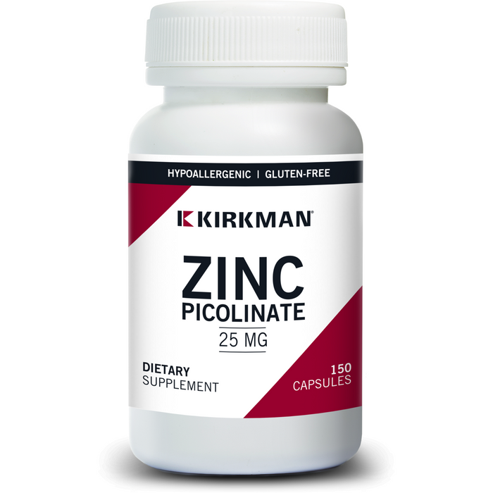 Kirkman Labs Zinc Picolinate 25 mg, 150 capsules, front of bottle
