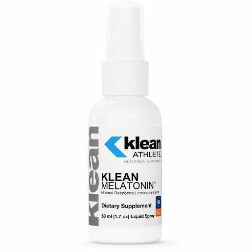 Klean Athlete Klean Melatonin, Raspberry Lemon, 1.7 fl oz, front of spray bottle