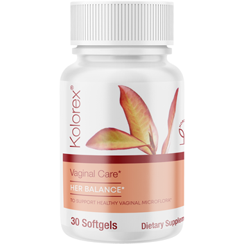 Kolorex Vaginal Care Her Balance, 30 softgels, front of bottle