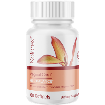 Kolorex Vaginal Care Her Balance, 60 softgels, front of bottle
