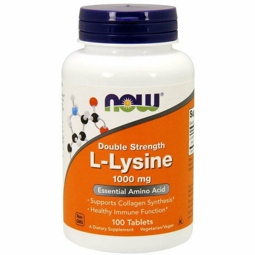 NOW, L-Lysine 1000 mg 100 tabs