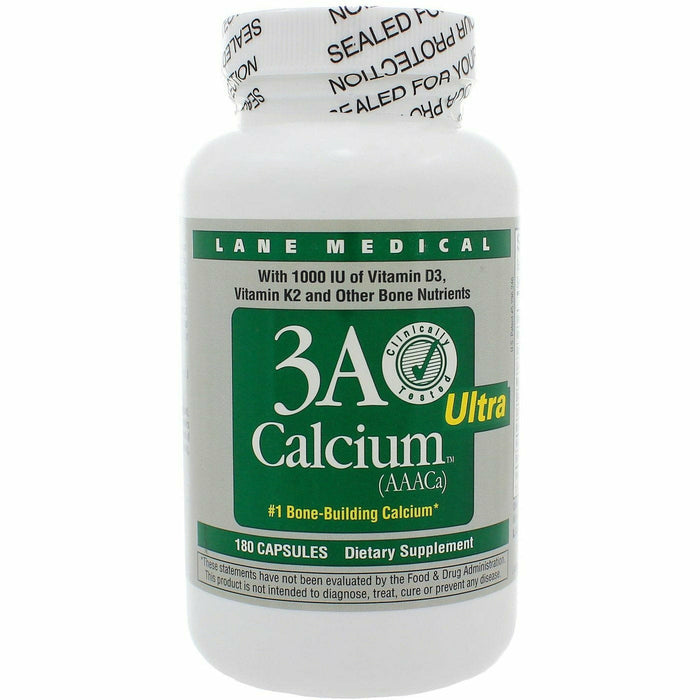 LaneInnovative 3A Calcium Ultra, 180 capsules, front of bottle