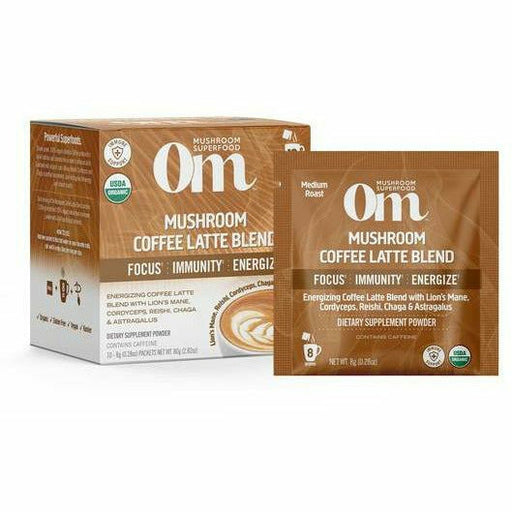 Om Mushroom, Mushroom Coffee Latte Blend 10 packets