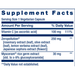 Life Extension Daily Skin Defense 30 vegetarian capsules supplement facts label