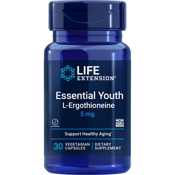 Life Extension Essential Youth 5 mg, 30 vegetarian capsules, front of bottle