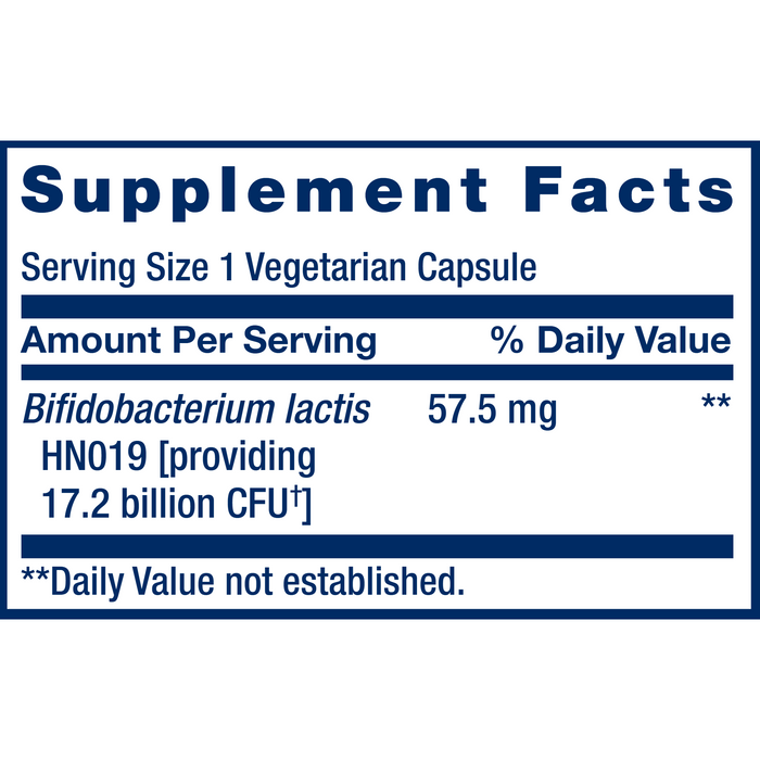 Life Extension FLORASSIST Daily Bowel Regularity 30 capsules supplement facts label