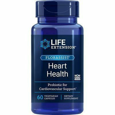 Life Extension FlorAssist Heart Health Pro, 60 vegetarian capsules, front of bottle