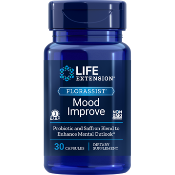 Life Extension Florassist Mood Improve, 30 vegetarian capsules, front of bottle