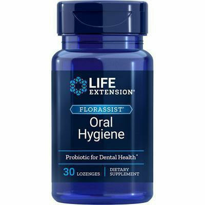 Life Extension Florassist Oral Hygiene, 30 lozenges, front of bottle