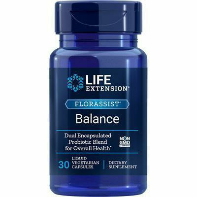 Life Extension FlorAssist Probiotic Balance, 30 capsules, front of bottle